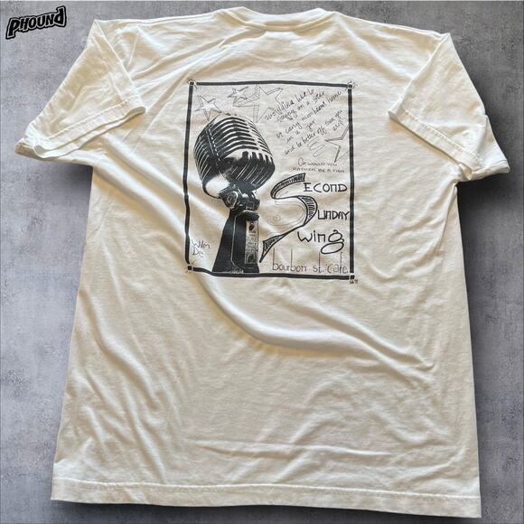 Vtg 90s Bourbon Street Cafe Delaware 2nd Story Swing XL - Picture 2 of 8